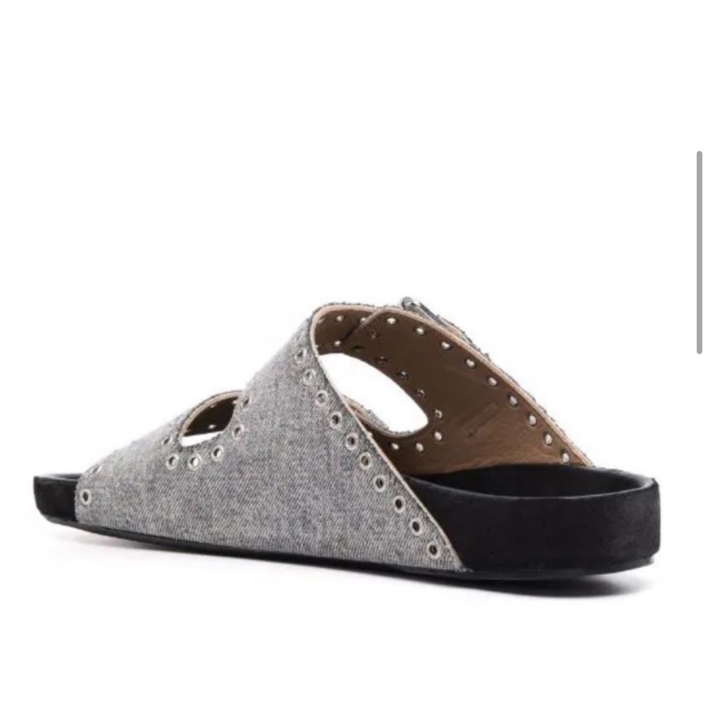 Isabel Marant Denim Studded Sandals - Picture 5 of 11